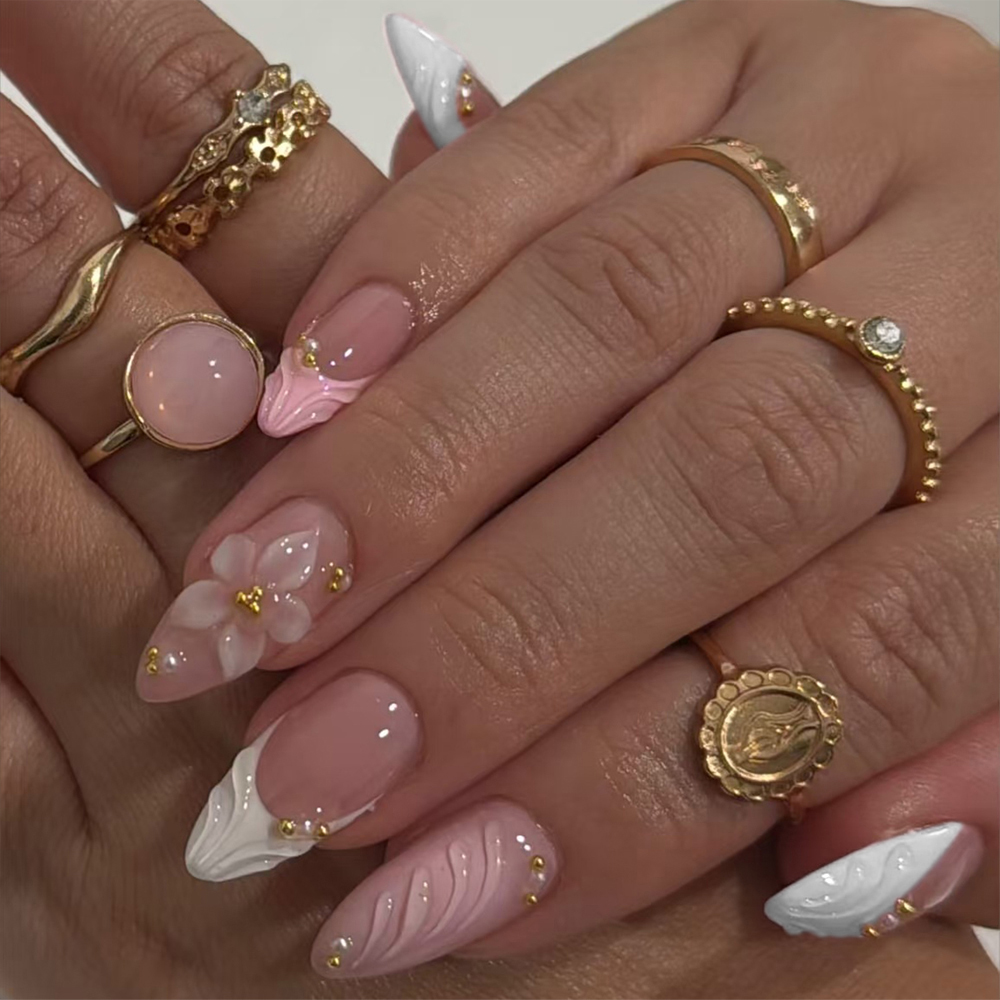 Nail Extension Tips - ارفع أسلوبك مع، 24 قطعة/المجموعة من
