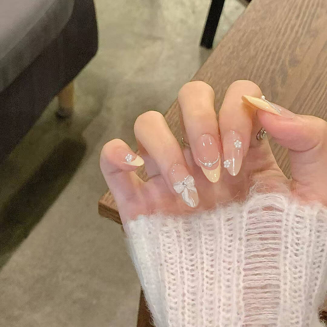 Nail Extension Tips - 10 قطع أظافر صناعية جاهزة قابلة