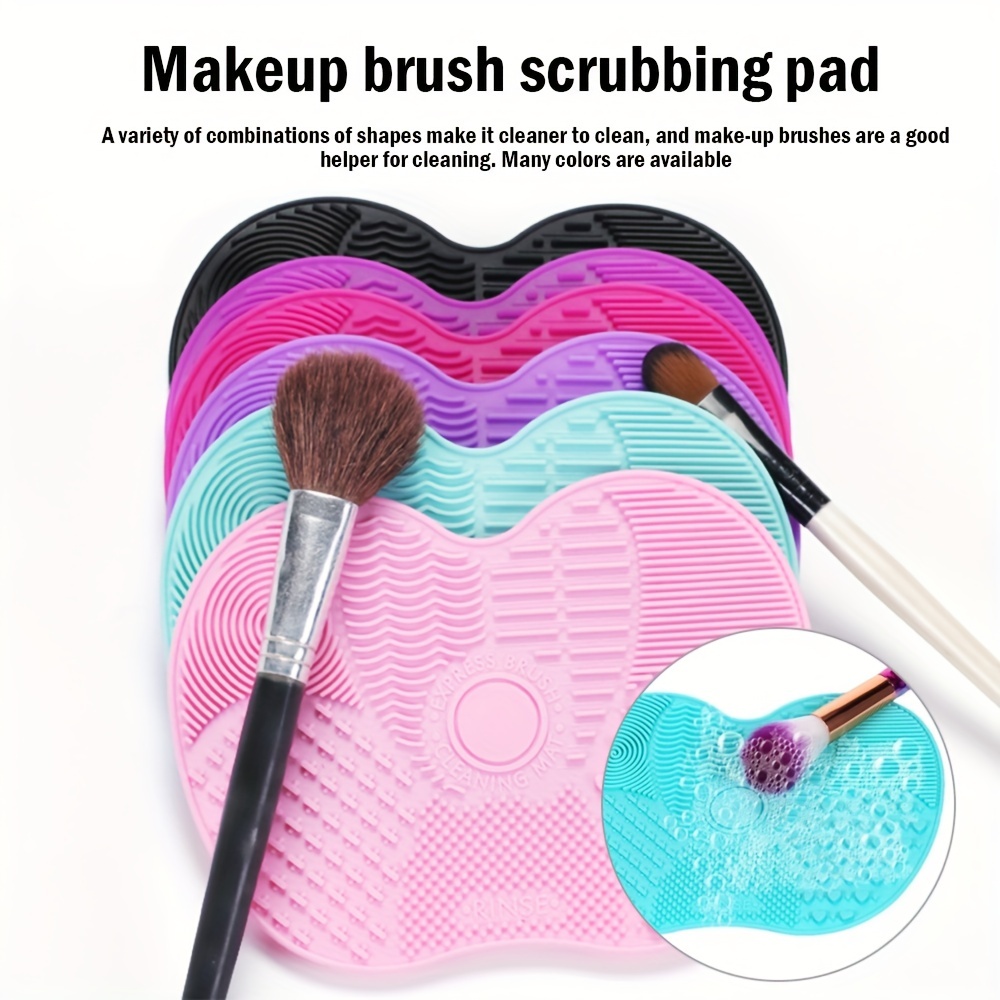 Beauty Home Makeup - وسادة تنظيف فرشاة مكياج من السيليكون