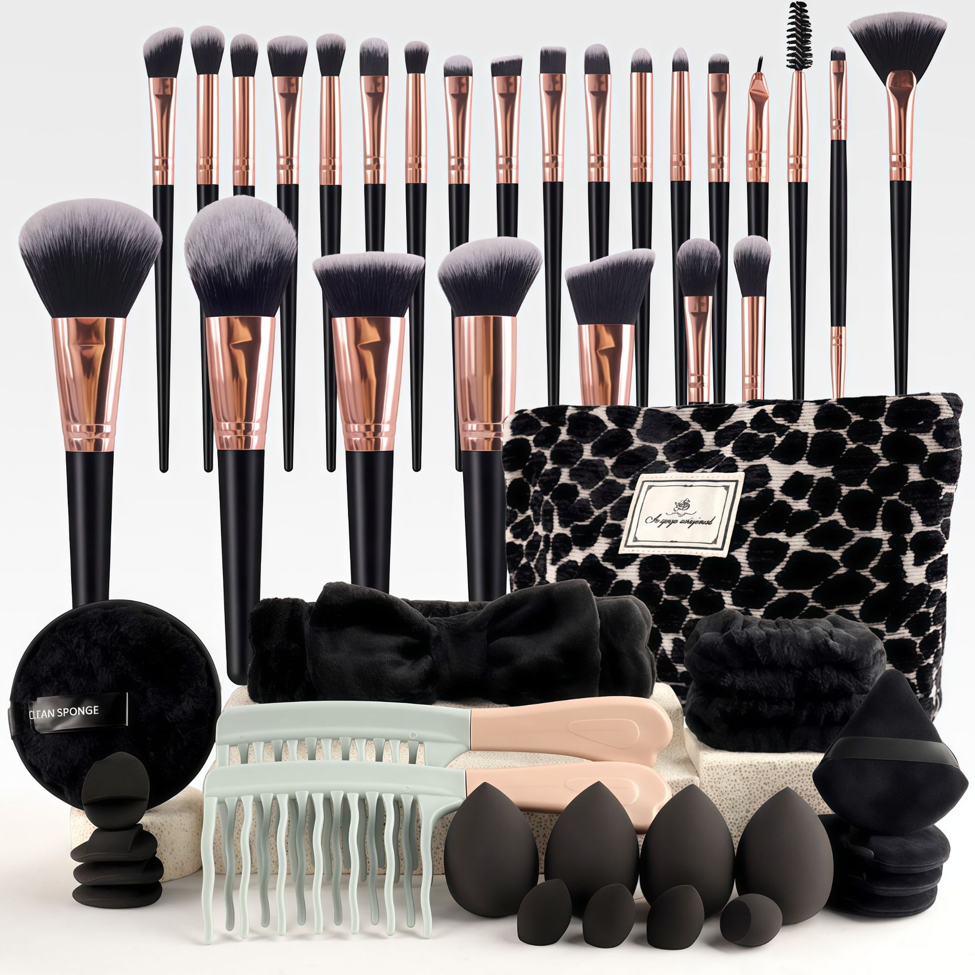 مجموعة فرش مكياج أنيقة بتصميم  - مراجعة Makeup Beauty Set وسعره