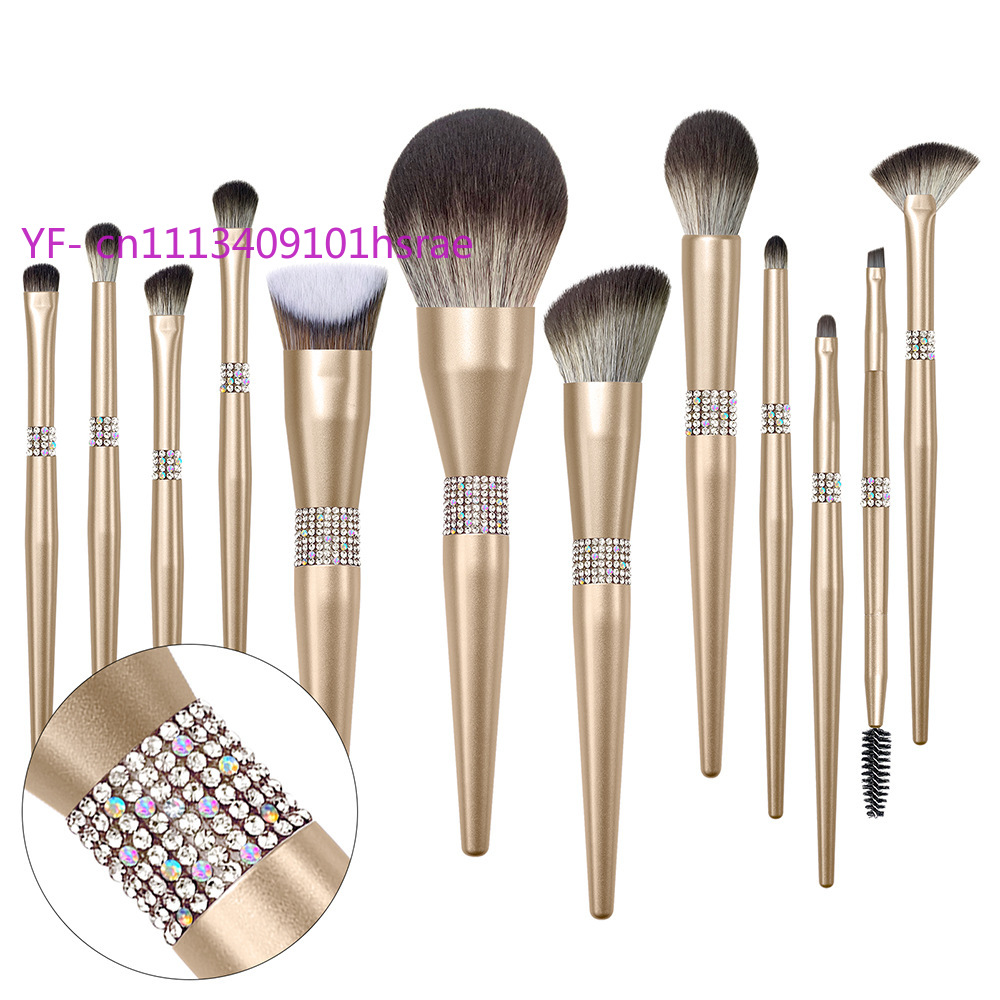 مجموعة فرش مكياج فاخرة من 12 ق - مراجعة Makeup Beauty Set وسعره