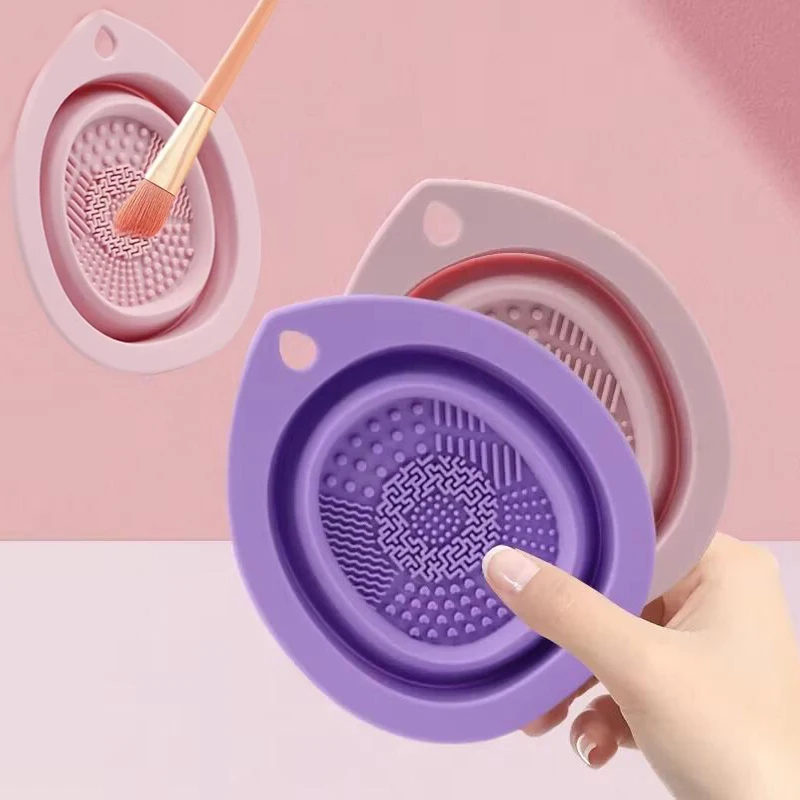 وعاء تنظيف سيليكون قابل للطي،  - مراجعة Beauty Home Makeup وسعره