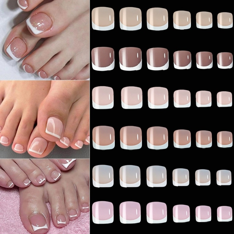 120 قطعة من أظافر القدم الاصطن - مراجعة Nail Extension Tips وسعره