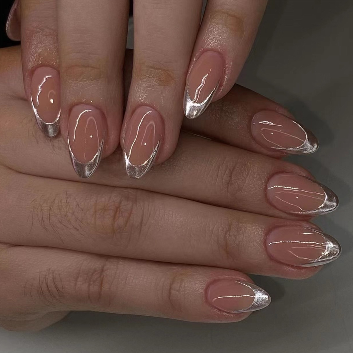 24 قطعة بسيطة الأخضر الفرنسية  - مراجعة Nail Extension Tips وسعره