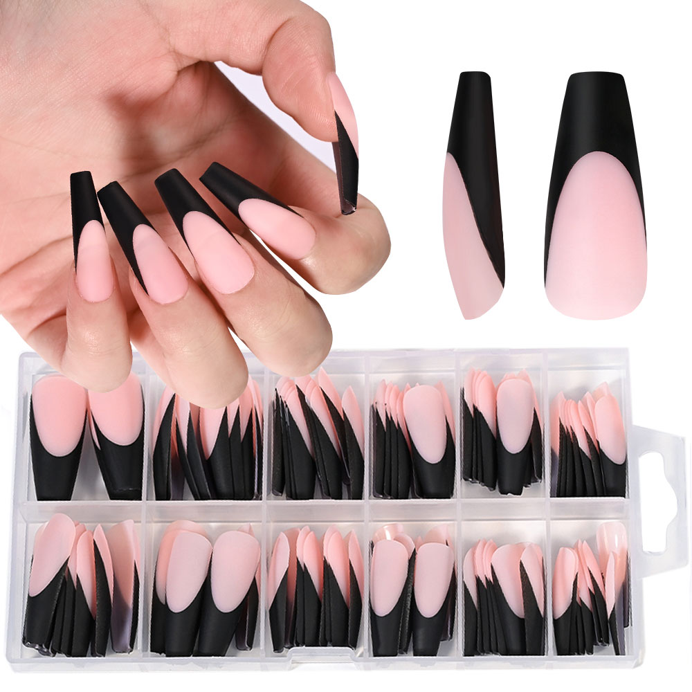 120 قطعة من أطراف أظافر الجل ا - مراجعة Nail Extension Tips وسعره