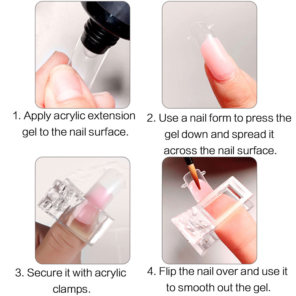 5 قطع من أشكال الأظافر المرنة  - مراجعة Nail Extension Tips وسعره