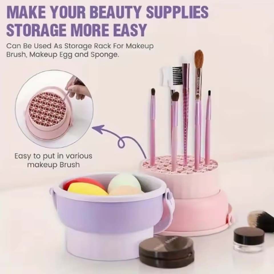 وعاء تنظيف فرش المكياج، أداة ت - مراجعة Makeup Beauty Set وسعره
