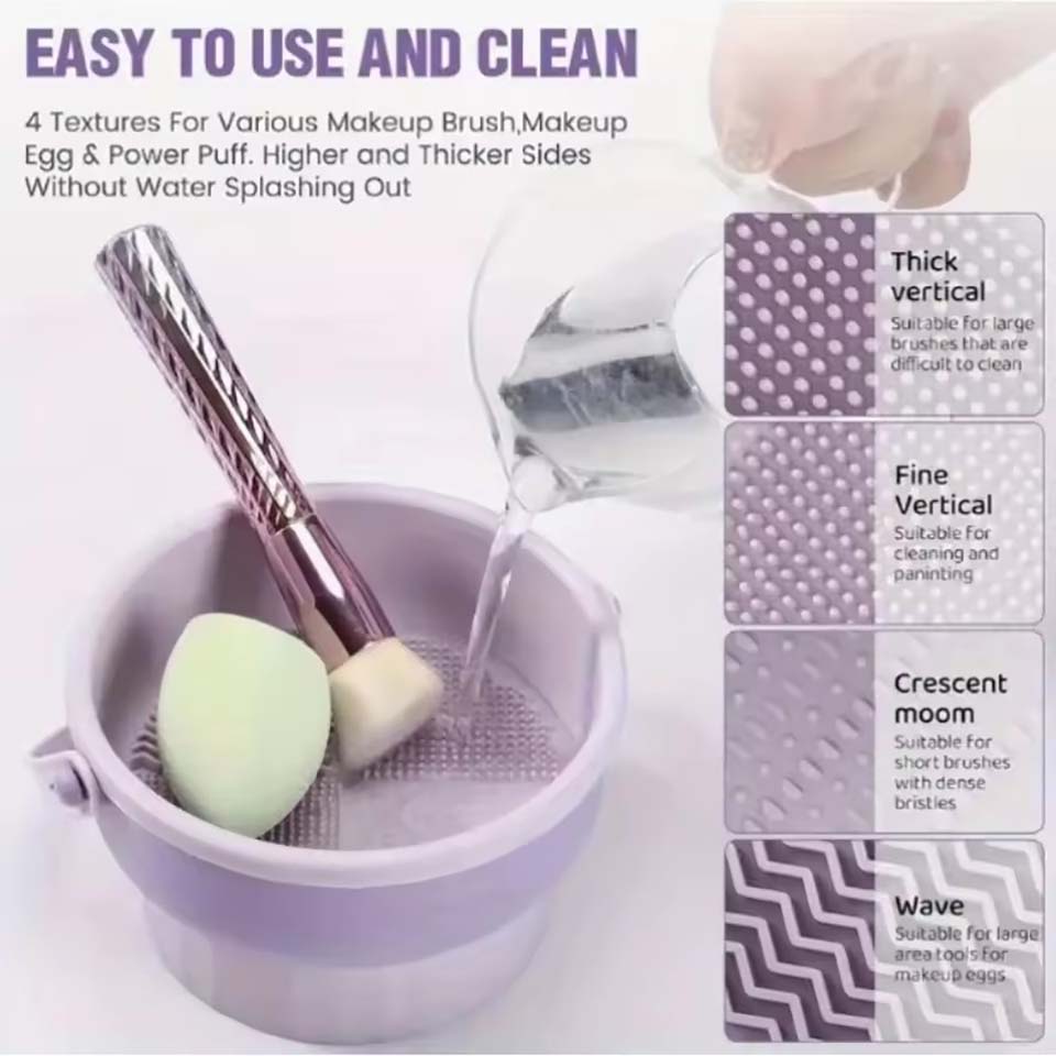 وعاء تنظيف فرش المكياج، أداة ت - مراجعة Makeup Beauty Set وسعره