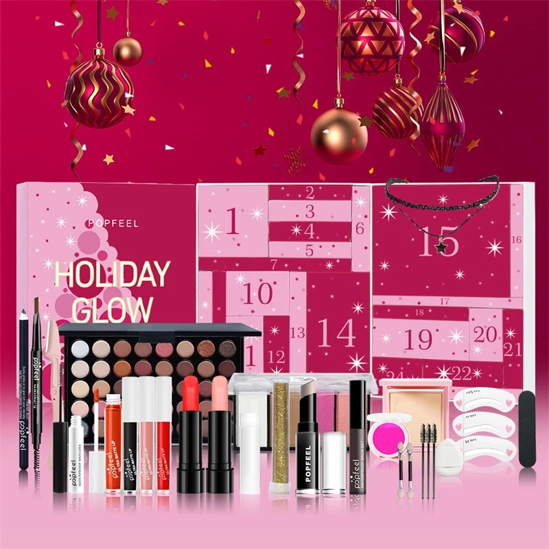 مجموعة مكياج عيد الميلاد للعد  - مراجعة Beauty Makeup Events وسعره
